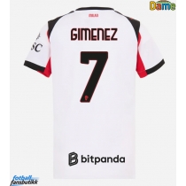 AC Milan Santiago Gimenez #7 Bortedrakt Dame 2025-26 Kortermet